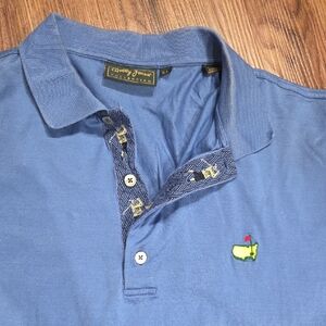 Bobby Jones Blue Polo Shirt with Embroidered Detail